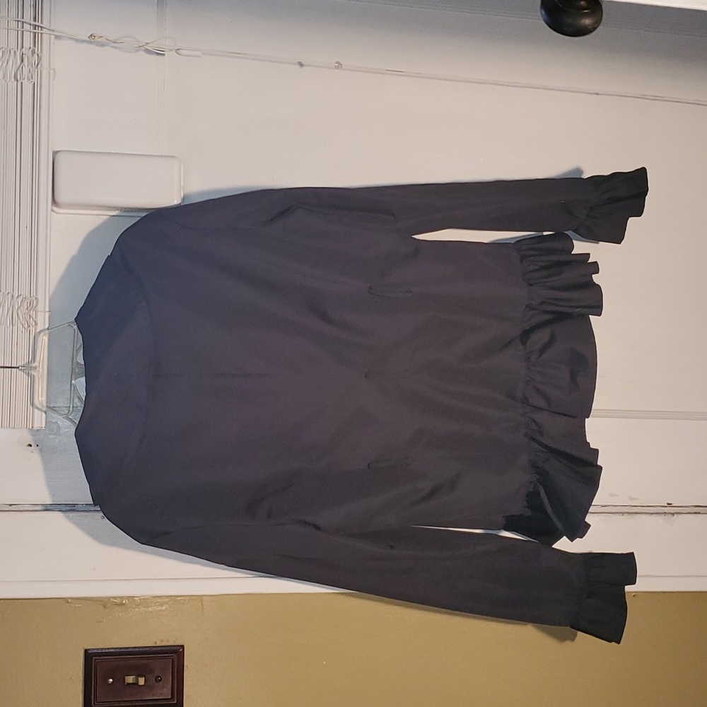 Gorgeous Ruffle Black Jacket - Picture 6 of 7